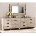 thumbnail image 4 of WAMPAT TV Stand for TVs up to 110 Inch, Farmhouse Wood Entertainment Center with 12 Drawers, Storage Media Console Cabinet for Living Room, 4 of 8