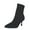 Black, variant on Women's Fashion Ankle Boots Sexy Pointed Toe Kitten Heels Boots Elastic Knitted Fabric Short Long Sock Heels Comfy Mid Calf Booties