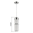thumbnail image 2 of Solar 1-Light Polished Nickel Indoor Pendant With 18" h Frosted Glass Shade IN31190PN by Acclaim Lighting, 2 of 4