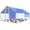 11.8x8.9 FT, variant on Large Metal Chicken Coop with Hexagonal Chicken Wire, Chicken Coop Run Pen for Yard with Waterproof Cover, Outdoor Large Walk-in Chicken Coops for 10 Chickens Duck Pen House Cage Run