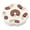 White, variant on Rotatable Paw Lid Dog Puzzle Feeder Toy Multi-Groove Treat Dispenser Interactive Slow Eating Tray Mental Foraging Enrichment Game for Dogs Cats(Pink-24cm)