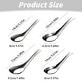 thumbnail image 5 of Soup Spoons Stainless Steel Dinner Spoons Set of 2 Chinese Soup Spoon Mirror Polished Asian Soup Spoons for Bouillon Dessert Cereal Thai Miso Ramen, 5 of 5