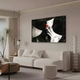 thumbnail image 3 of Cuadro moderno en blanco y negro, labios rojos, personajes, cuadros de pared vintage, póster de mujer, pintura decorativa, lienzo, arte de pared, carteles para sala de estar, pintura para dormitorio,, 3 of 8