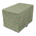 thumbnail image 1 of Easter Dog Crate Cover, Flowers Eggs Rabbits Branches in Pastel Tones Pattern, Easy to Use Pet Kennel Cover Small Dogs Puppies Kittens, 7 Sizes, Reseda Green Multicolor, by Ambesonne, 1 of 1