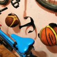 thumbnail image 4 of Support de Balle Sans Perforation Mural pour Sports Basketball Football Rangement Intérieur, 4 of 6