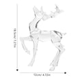 thumbnail image 3 of SHISUYAN Christmas Decor Exquisite Plastic Deer Statue for Tabletop Centerpiece and Window Display 2pcs, 3 of 8