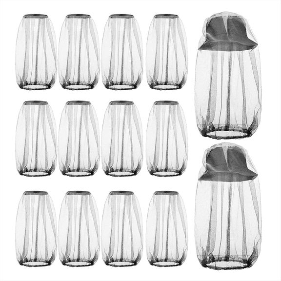 12 Pcs Mosquito Head Mesh Face Fly Netting Hood Protecting Sun Fishing Hat with Net for Men Women(Gray),12 Pcs Bug Net,Grey