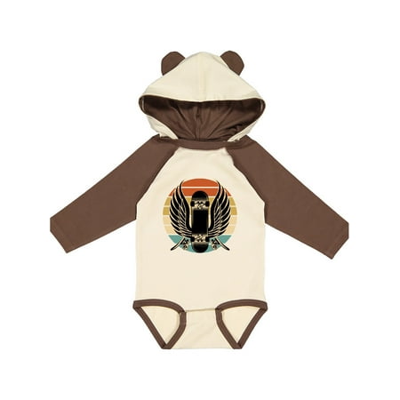 

Inktastic Skateboard Retro Skateboarding Gift Baby Boy or Baby Girl Long Sleeve Bodysuit