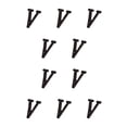 thumbnail image 2 of Letras de Metal Wosthever Decoración de Puerta Placa de Número de Casa Color Negro 10Conjunto, 2 of 6