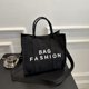 thumbnail image 1 of Bolso De Hombro Bolso Bandolera Para Mujer Bolso De Compras Grande Con Estampado De Alfabeto De Lona De Gran Capacidad, 1 of 7