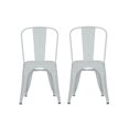 thumbnail image 2 of DHP Nova White Metal Mesh Dining Chairs, 2 of 4