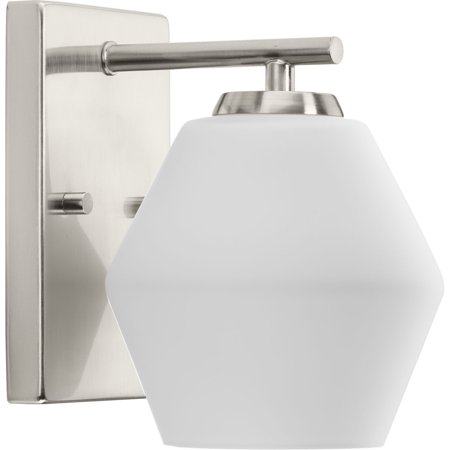 

Copeland Collection One-Light Brushed Nickel Mid-Century Modern Vanity Light