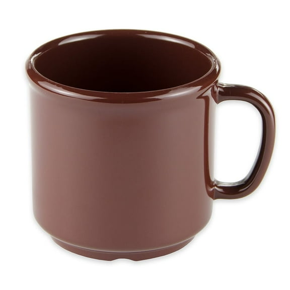 G.E.T. S-12-BR Shatter-Resistant Coffe Mug, 12 Ounce, Brown (Set of 12)
