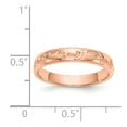 thumbnail image 3 of 14K Rose Gold Ring Band Themed Footprints, 3 of 5