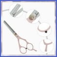 thumbnail image 3 of Vocoste Tooth Shears Hair Cutting Scissors for Hair Styling Pink, Silver Tone 1 Pc, 3 of 6