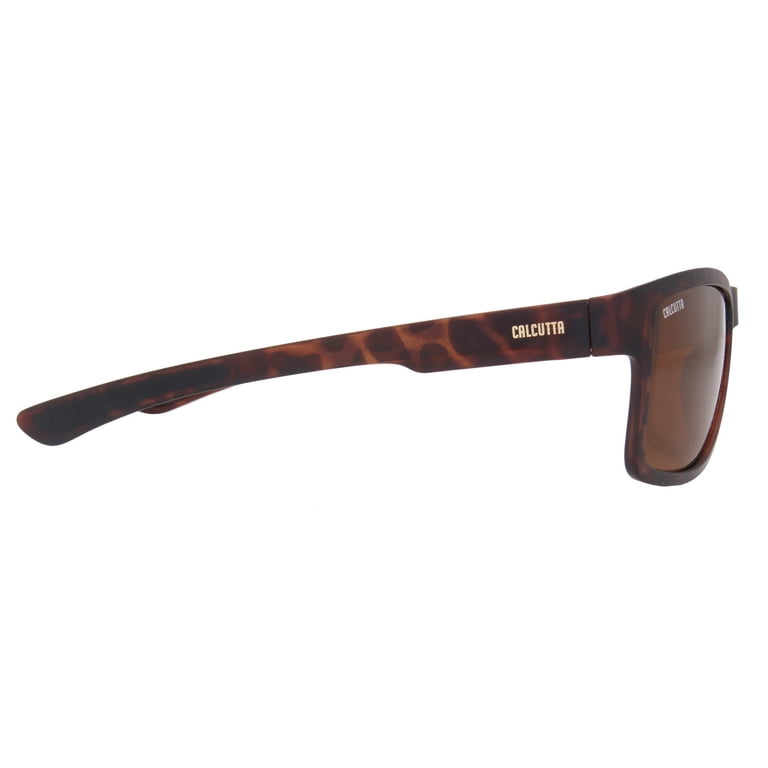 Calcutta Nautilus Classic Sunglasses - Polarized Blue Mirror Lenses For Fishing & Outdoor (Black Tortoise)