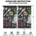 thumbnail image 2 of Kitchen Food Colorful Cooking Chef Curtains-blackout Curtains Bedroom Decor Living Room Darkening Grommet Window Drapes 2 Panels Set 52"x 84", 2 of 2