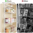 thumbnail image 6 of LazySpin over the Door Pantry Organizer, Adjustable 8-Tier Pantry Hanging Organizers and Storage, Hanging Spice Rack Shelves, Metal Laundry Room Organization, 6 of 8