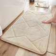 thumbnail image 1 of Memory Foam Bath Mat,Super Water Absorption,Machine Washable Bathroom Rug,Soft,Absorbent Quick Dry Bathmat,Shower Bath Room Floor Mat(32"x20",Beige), 1 of 4