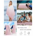 thumbnail image 5 of Pink White Ombre Beach Towels Oversized Super Absorbent, Pink Gradient Color Modern Abstract Art Lightweight Bath Towel Quick Dry Sets For Bathroom/Pool/Rv Camping/Beach Play/Gym Room/Picnic 30"x60", 5 of 8