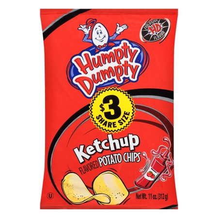 Humpty Dumpty Ketchup Flavored Potato Chips 11 oz. Bag
