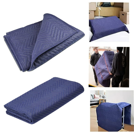 Moving Packing Blankets Commercial Moving Storage -Packing Blanket, 80" x72"for Protecting Furniture Professional Quilted Shipping Furniture 72.00 x 80.00 x 0.25 Inches