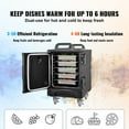 thumbnail image 2 of KFFKFF Insulated Food Pan Carrier, 81 Qt Hot Box for Catering, Food Box Carrier with Double Buckles, Front Loading Food Warmer with Handles, 2 of 9