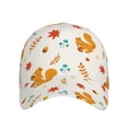 thumbnail image 2 of Balery Baseball Cap Adjustable Size for Running Workouts and Outdoor Activities All Seasons Dad Hat(Squirrel Maple Leaves And Nuts), 2 of 9