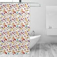 thumbnail image 2 of Rateoe Drink And Cocktail Glasses Shower Curtain - Fancy Bathroom Shower Curtain Sets - Waterproof Shower Curtain with Hooks with 12 Plastic Hooks 72x72 Inches, 2 of 5