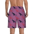 thumbnail image 3 of Kdxio Leopard Print Pattern Mens Casual Shorts - Drawstring Summer Beach Sports Shorts for Men, 3 of 9