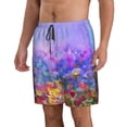 thumbnail image 2 of Naloa Colorful Purple Cosmos Flower Men's Beach Shorts, Surfing shorts, Swim trunks, Quick Dry Swim Trunks for Surfing Beach Fun - Medium, 2 of 9