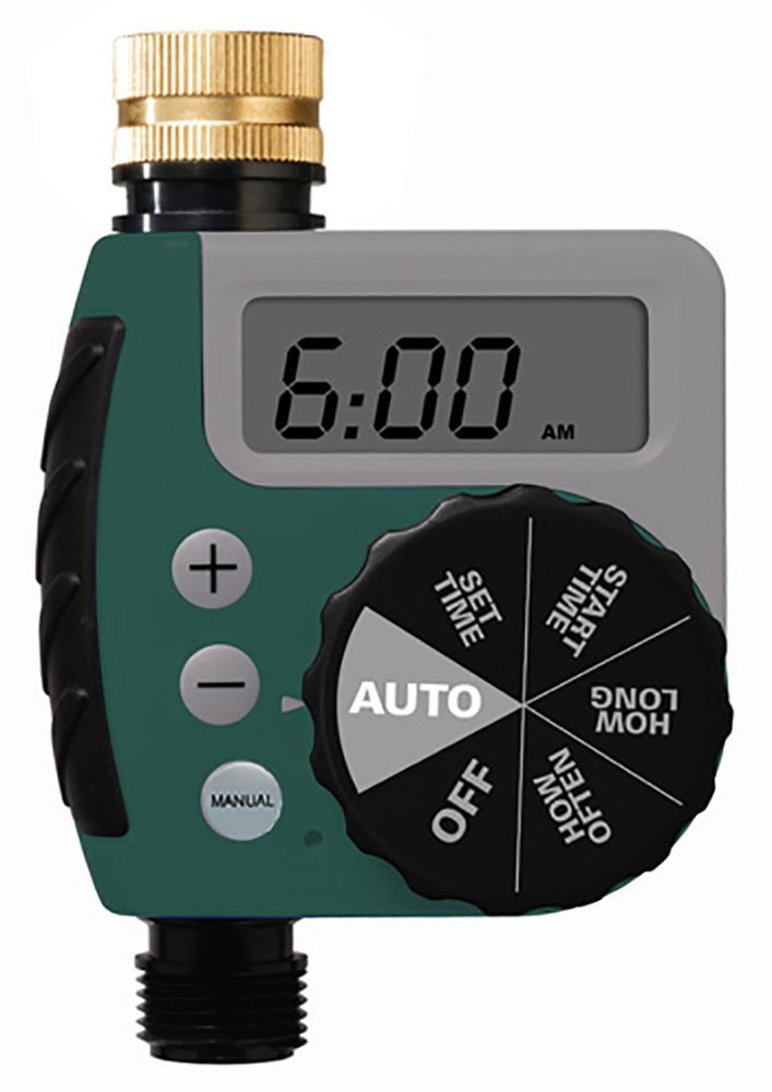 3/4" Actuator Completely Waterproof Battery Operated Digital Irrigation Timer 