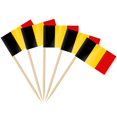 thumbnail image 1 of Palillos con bandera de Bélgica AhfuLife, 200 piezas, para fiestas, 1 of 7