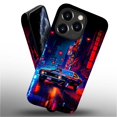 thumbnail image 3 of Punmada Compatible with iPhone 11 Pro Glossy Case For Girl Boy Full Body Protective Hard Shell Esthetics Pattern Night City Cars, 3 of 7