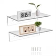 thumbnail image 3 of Estante Flotante de Acrílico, Pequeño Estante de Almacenamiento, Decoración de Pared para Baño, Sala de Estar, Transparente., 3 of 6