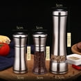thumbnail image 7 of Cheers.US Premium Salt and Pepper Shakers with Adjustable Pour Holes - Elegant Stainless Steel Salt and Pepper Dispenser - Perfect for Himalayan, Kosher and Sea Salts - Spices, 7 of 7