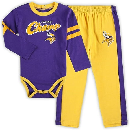 

NFL_ Infant/NFL Little Kicker Long Sleeve Bodysuit & Pants Set(Player numbers can be customized)