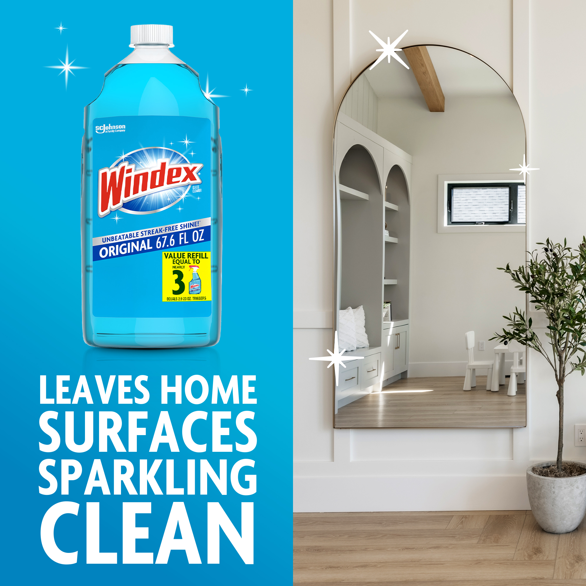 Windex Original Glass Cleaner Refill, 67.6 fl oz photo 8
