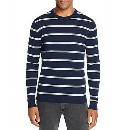 Michael Kors MIDNIGHT Striped Crewneck Sweater, US Large