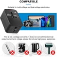 thumbnail image 3 of Universal Travel Adapter with USB C, HITRENDS Worldwide All in One International Power Adapter, Travel Converter and Adapter for USA, EU, UK, AUS, Thailand (Type A/C/G/I), 3 of 4