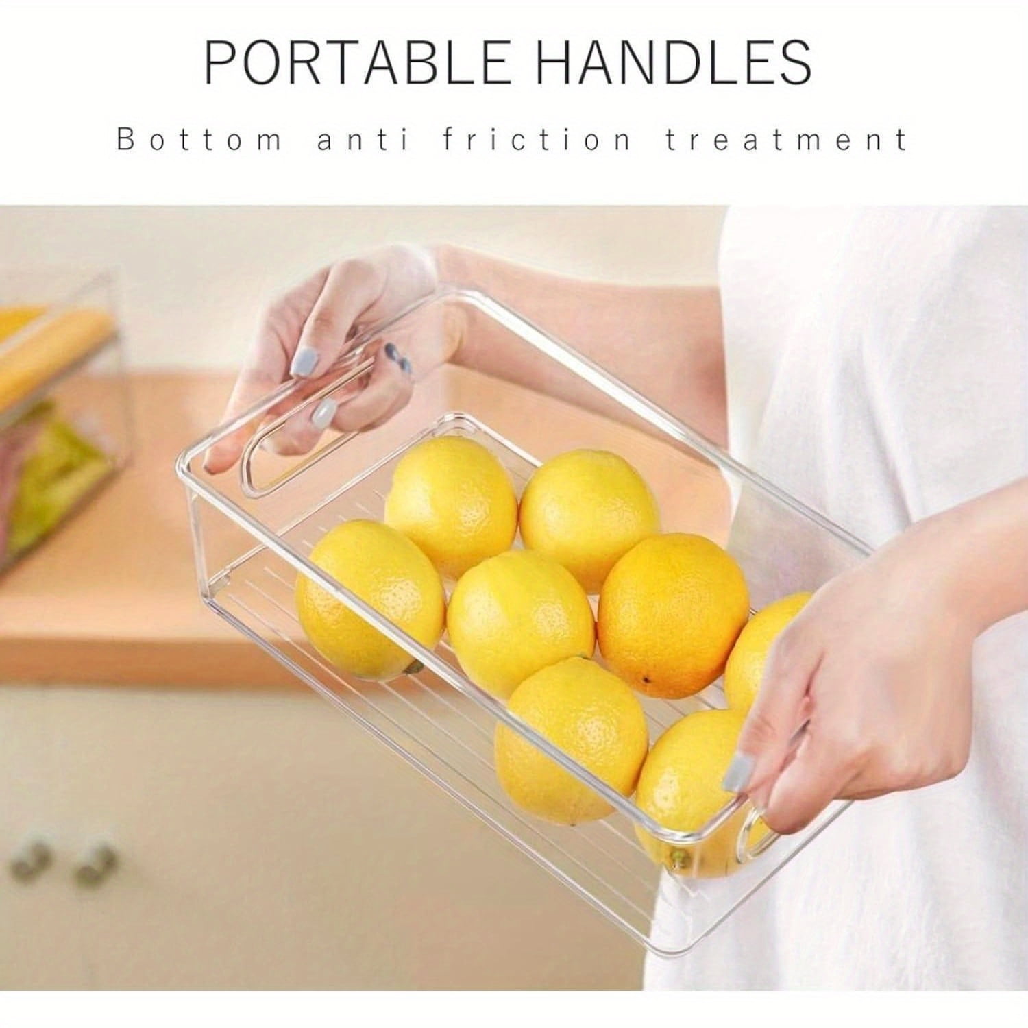 7 Pack Clear Plastic Storage Bins, 4 sizes Pantry Organizers and Storage Containers Fridge Organizer Kitchen Cabinet Organizer Medicine Organizer for Organizing Home Bathroom Freezer Refrigerator