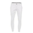 thumbnail image 3 of Men's Casual Pants Men's Solid Color Tight Pocket Zipper Business Casual Daily Slim Fit Small Trousers White 34, 3 of 8