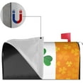 thumbnail image 3 of Irish Flag with Shamrock Magnetic Mailbox Cover Standard Size 21"x 18" for Garden, 3 of 6