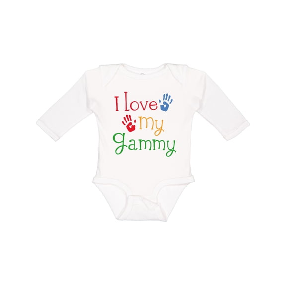 Inktastic I Love My Gammy Boys or Girls Long Sleeve Baby Bodysuit