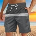 thumbnail image 4 of WAVSUF Summer Drawstring Shorts for Mens Elasticity Short Pants Dark Gray Size XL, 4 of 4