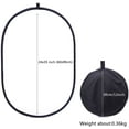thumbnail image 2 of 24x35inch Photography Light Reflector 5 in 1 Portable 60x90cm Oval Collapsible Multi Disc Photography Studio Photo Camera Lighting Reflector Diffuser Kit, 2 of 6