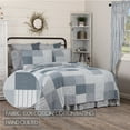 thumbnail image 3 of VHC Brands Sawyer Mill Patchwork Chambray Cotton Farmhouse Bedding Pre-Washed Twin Bedspread Coverlet, Quilt 68x86, Blue Denim, 3 of 6