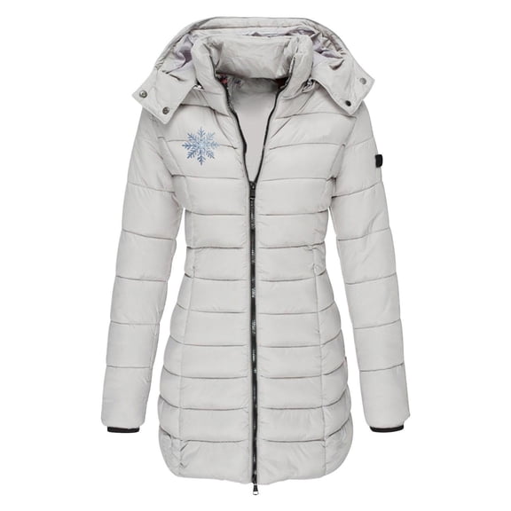 cocolona Long Puffer Coat for Women Hooded Stand Collar Long Sleeve LightWeight Quilted Jacket Winter Warm Solid Color Zipper Long Coat