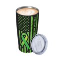 thumbnail image 3 of Juego de tres piezas de taza térmica portátil de acero inoxidable con pajita y aislamiento de 20 oz para el mes de concientización sobre la salud mental, 3 of 7