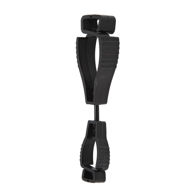 At-1 Guante de Trabajo, Sujetador Con Clip para Colgar Abrazadera de Trabajo de Seguridad de PlásTico Clip Antipérdida Negro